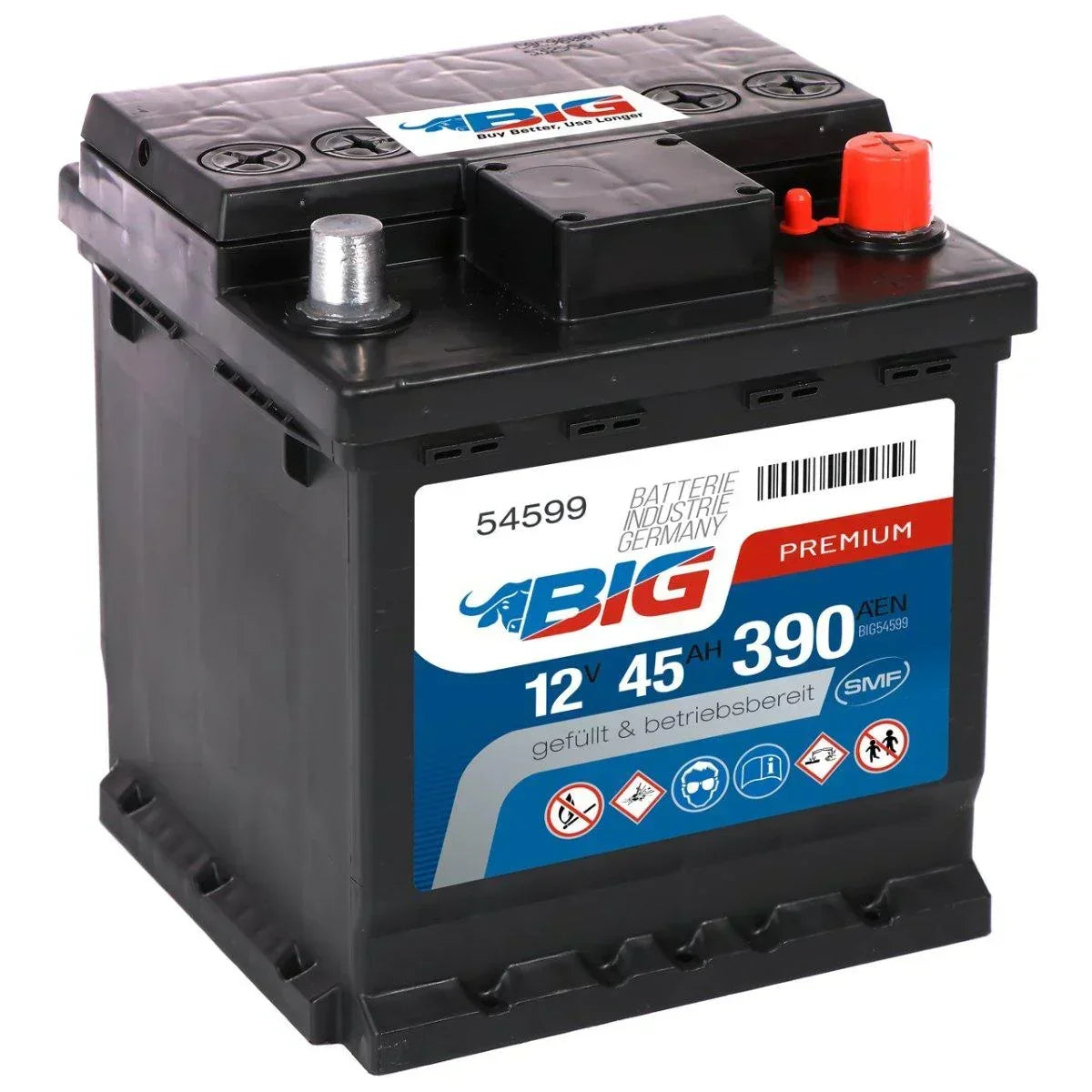 BIG Premium 54599 12V 45Ah 390A/EN Autobatterie