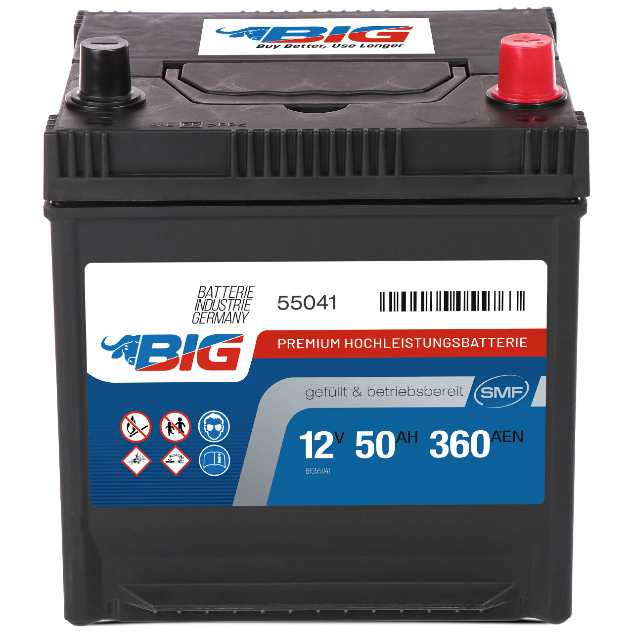 BIG Autobatterie ASIA 12V 50Ah Japan 55041