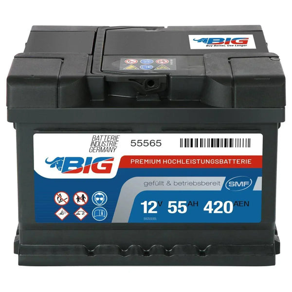 BIG Premium 55565 12V 55Ah 420A/EN Autobatterie