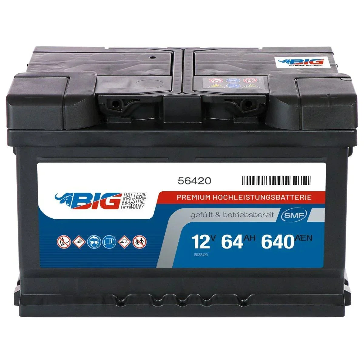 BIG Premium 56420 12V 64Ah 640A/EN Autobatterie
