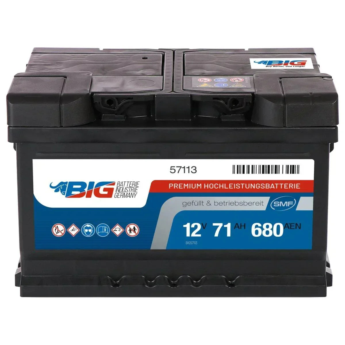 BIG Premium 57113 12V 71Ah 680A/EN Autobatterie