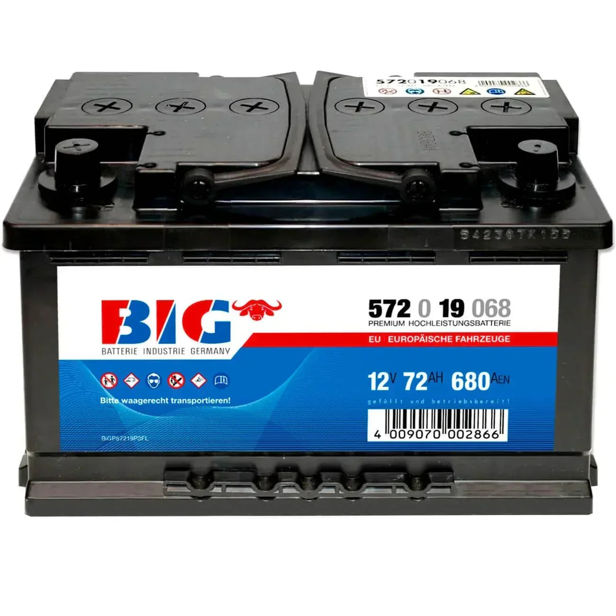 BIG Premium 57219 12V 72Ah 680A/EN Autobatterie