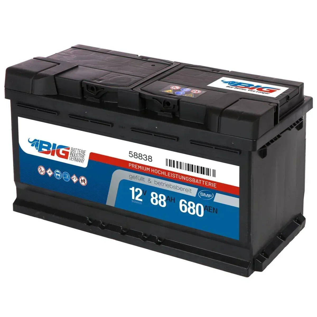 BIG Premium 58838 12V 88Ah 680A/EN Autobatterie