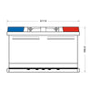 BIG +30% 12V 85Ah 820A/EN Autobatterie