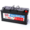 BIG Start-Stop AGM 12V 105Ah 1000A/EN Autobatterie