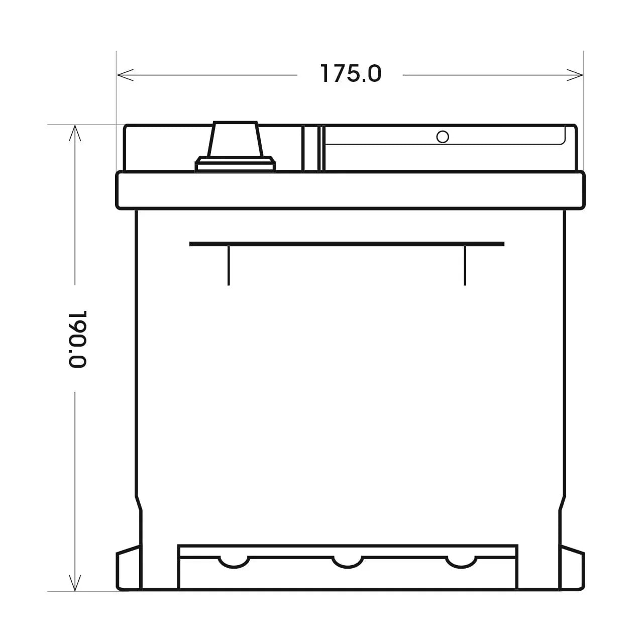 BIG Start-Stop AGM 12V 105Ah 1000A/EN Autobatterie