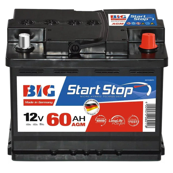 BIG Start-Stop AGM 12V 60Ah 700A/EN Autobatterie