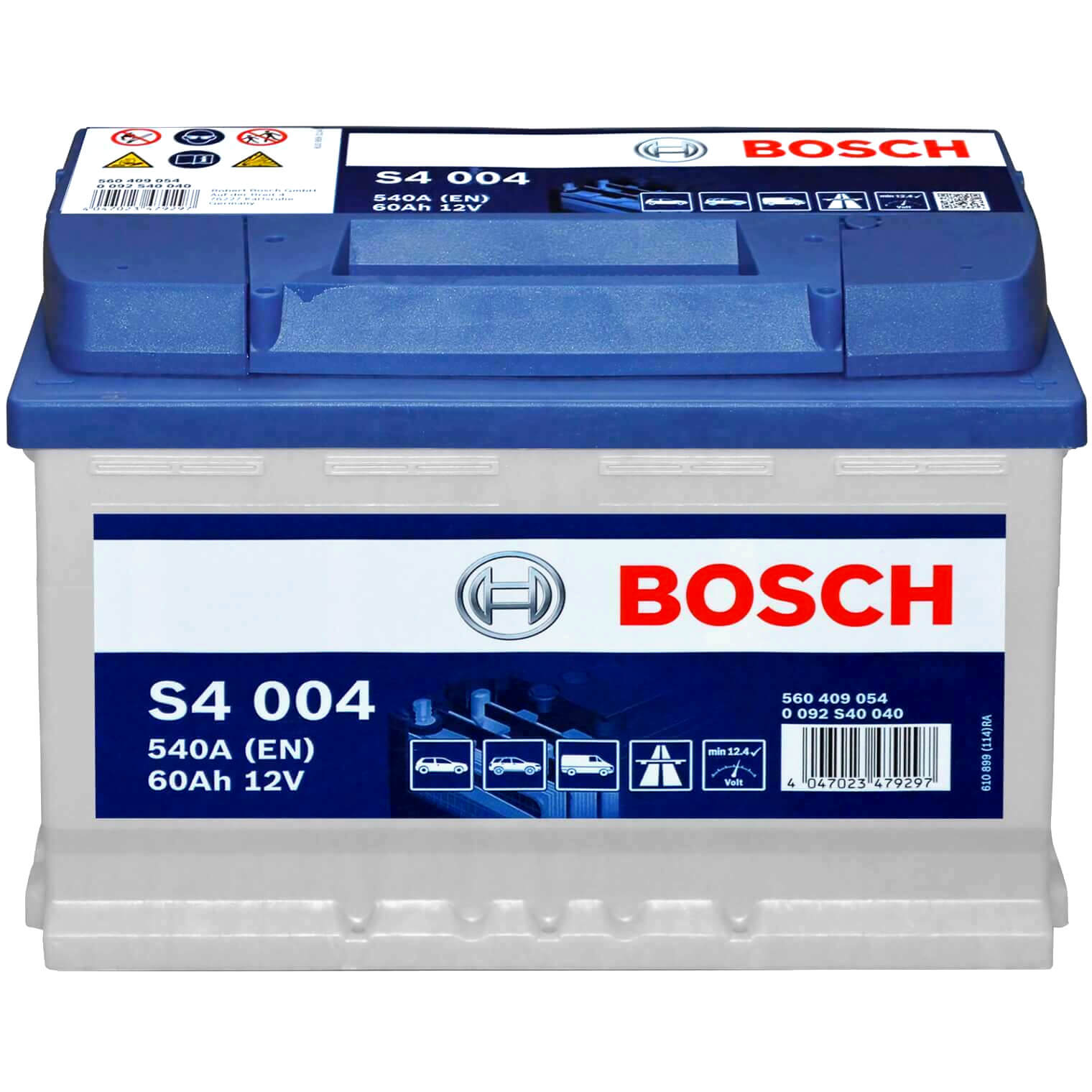 BOSCH - Batterie voiture 12V 60AH 540A (n°S4024) - Carter-Cash