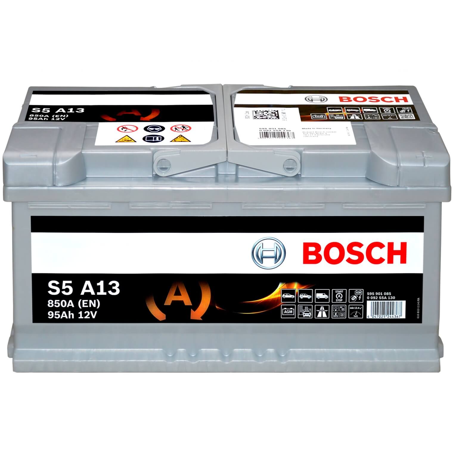 Bosch S5A13 Autobatterie Start-Stop 12V 95Ah AGM