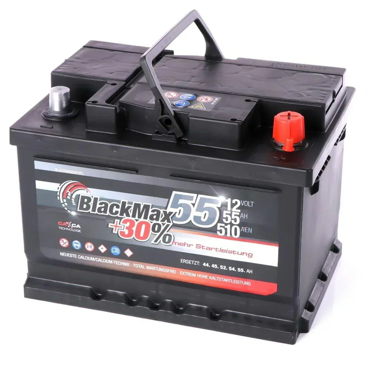 BlackMax +30% 12V 55Ah 510A/EN Autobatterie