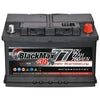 Autobatterie BlackMax 12V 77Ah Front