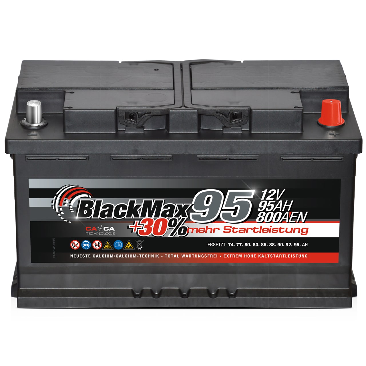 BlackMax +30 Autobatterie 12V 95Ah 800A/EN Mercedes BMW Batterie
