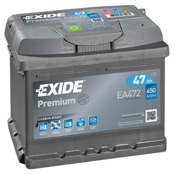 Exide Premium Carbon Boost EA472 12V 47Ah 450A/EN Autobatterie