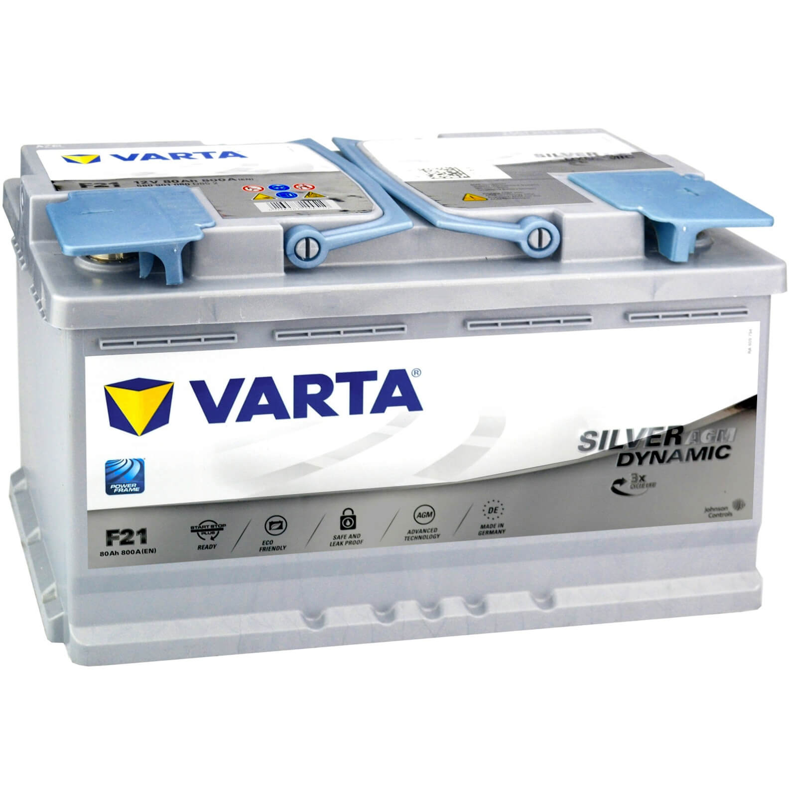 Varta Auto Batteria F21 80 Ah Silver Dynamic AGM Start & Stop 12V 800A –  Ricambi Auto 24