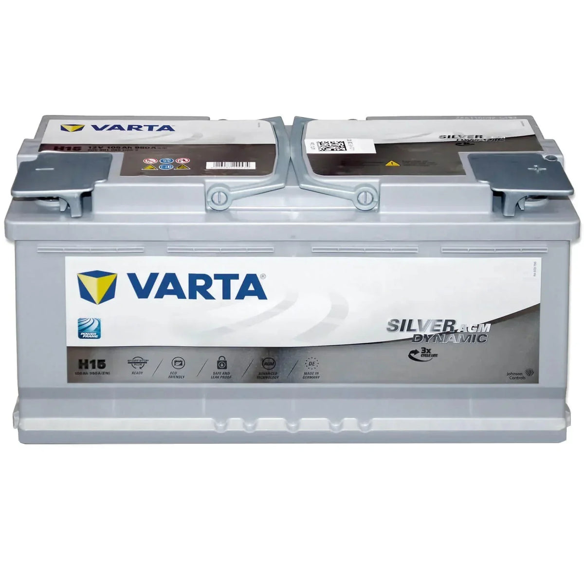 Autobatterie Varta Silver Dynamic AGM Start Stop H15 12V 105Ah 605901095D852 Front