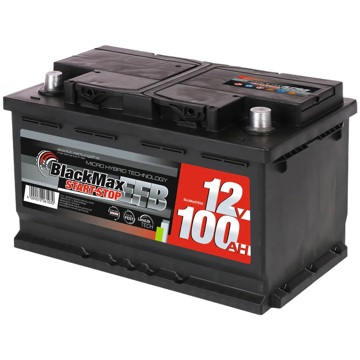 BlackMax Start-Stop EFB 12V 100Ah 1000A/EN Autobatterie