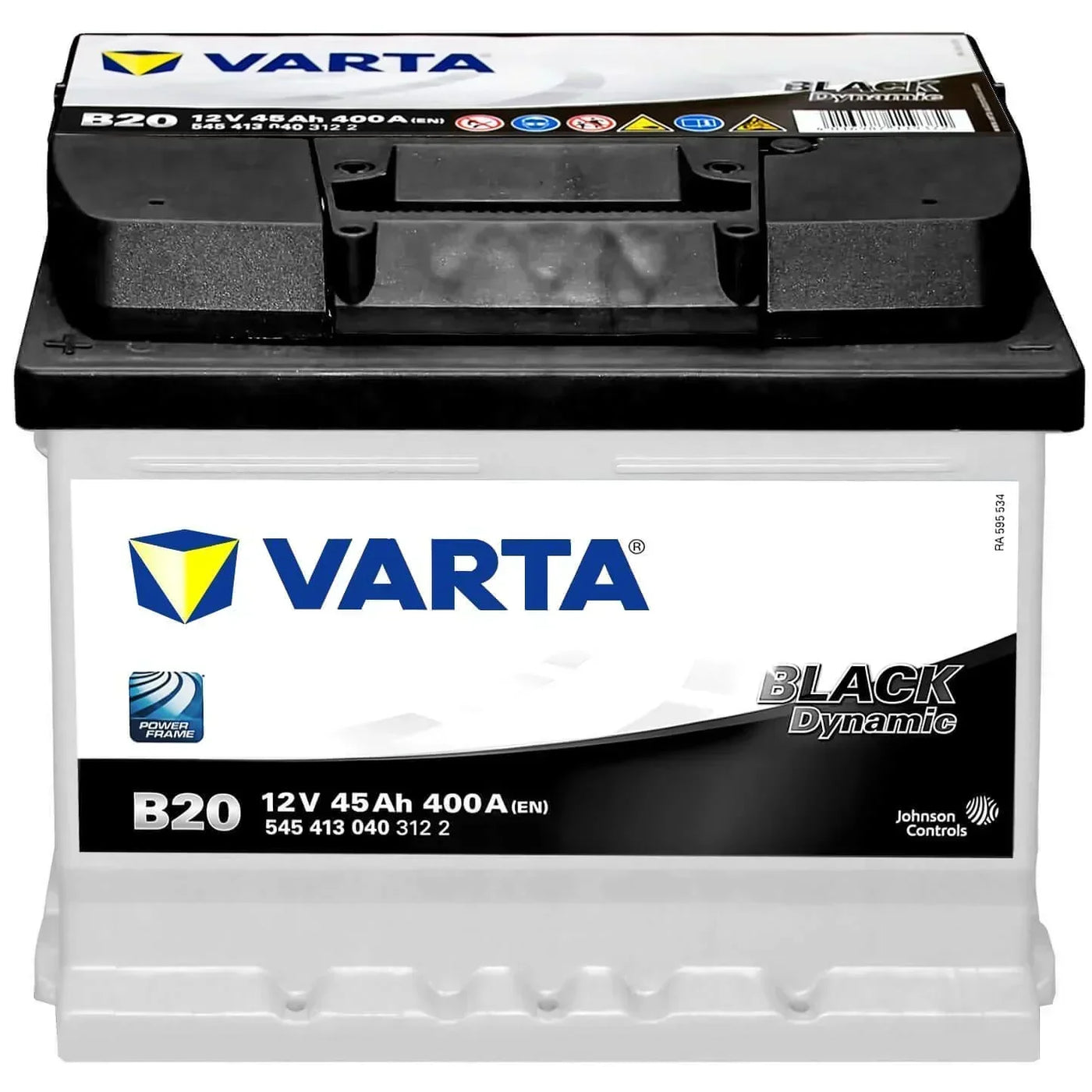 Autobatterie Varta Black Dynamic B20 12V 45Ah 5454130403122 Front