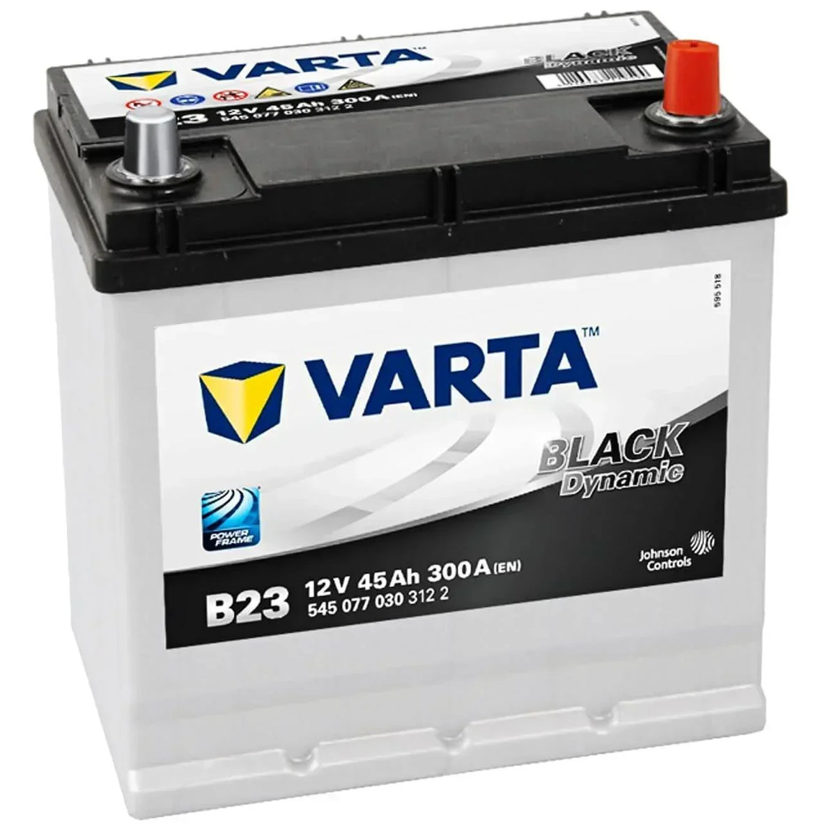 Autobatterie Varta Black Dynamic B23 12V 45Ah 5450770303122 Seite links