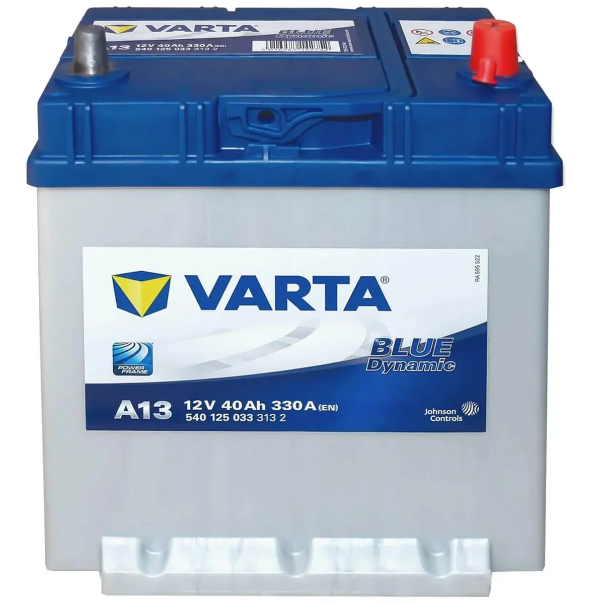 Autobatterie Varta Blue Dynamic A13 12V 40Ah 5401250333132 Front