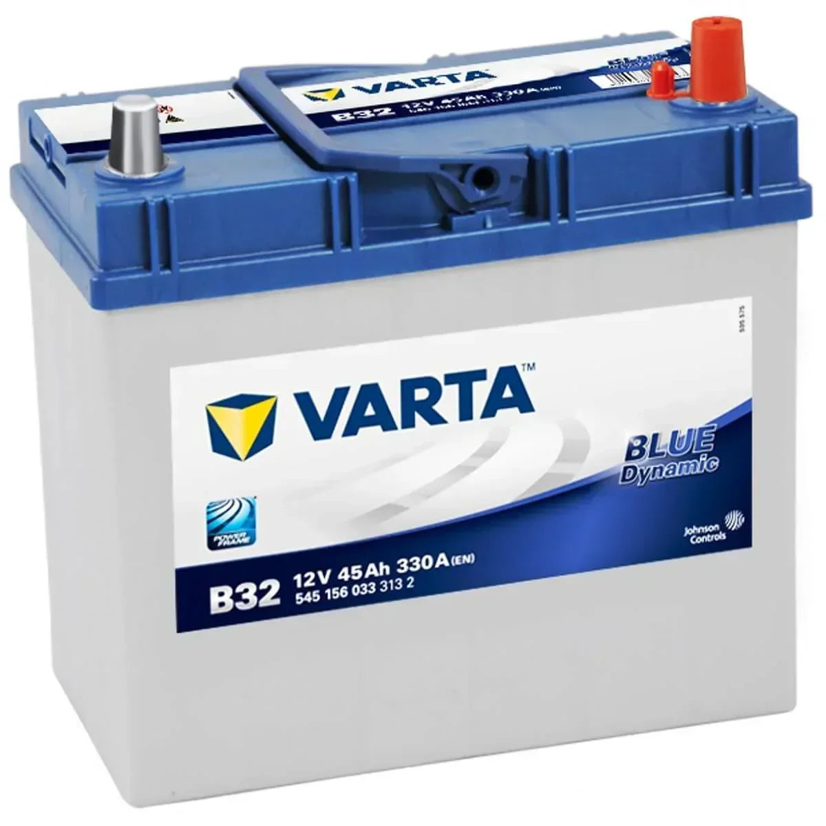 Autobatterie Varta Blue Dynamic B32 12V 45Ah 5451560333132 Seite links