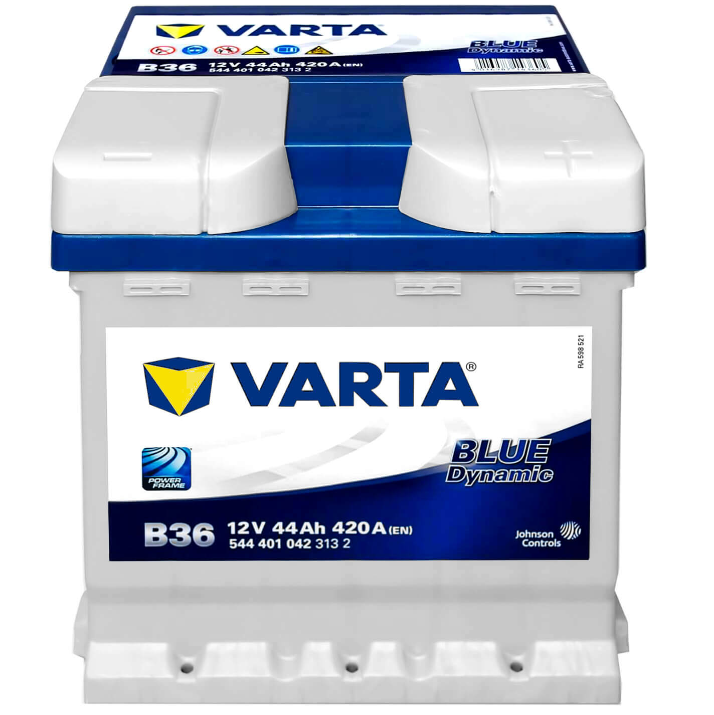 Varta B36 Autobatterie 12V 44Ah für Fiat PKWs und andere