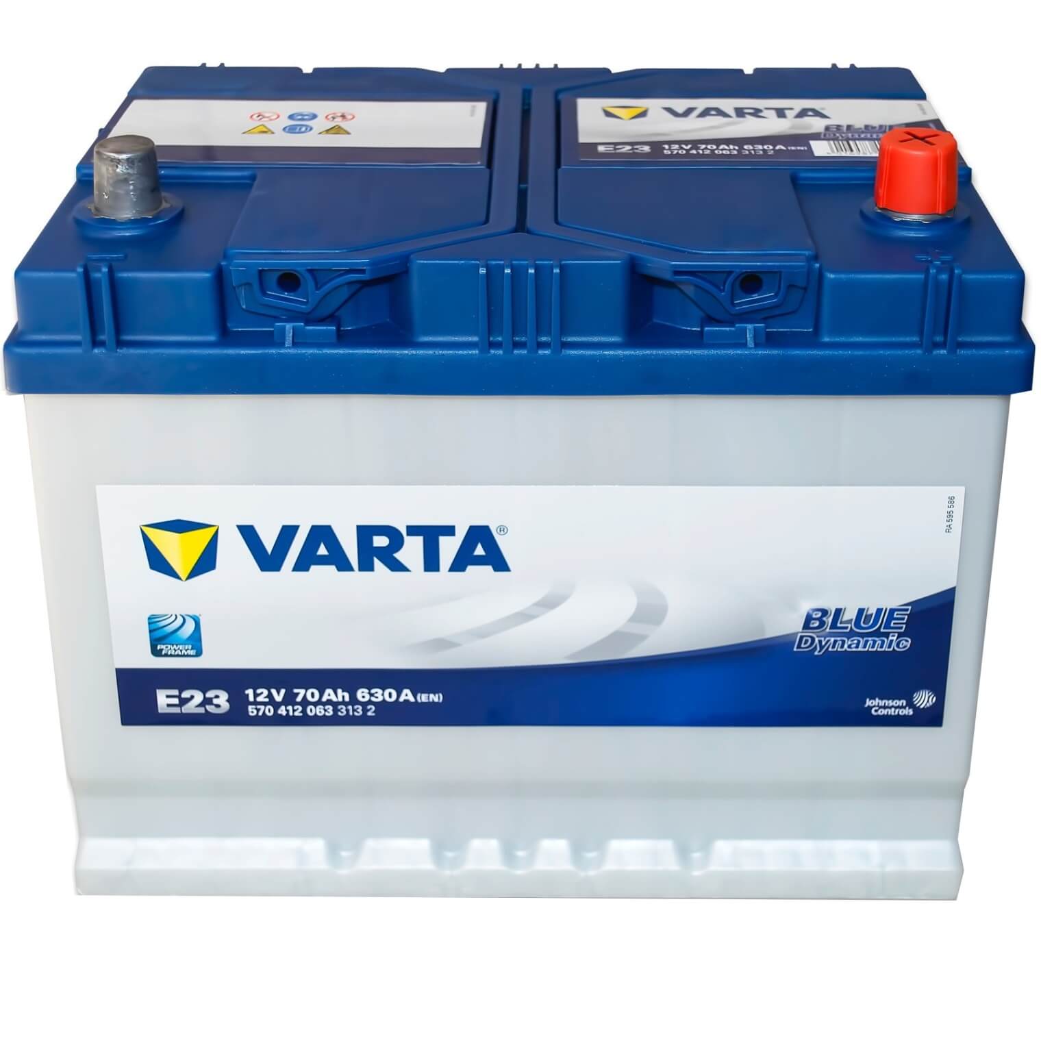 Autobatterie 12V 70Ah Varta E23 Blue Dynamic 5704120633132