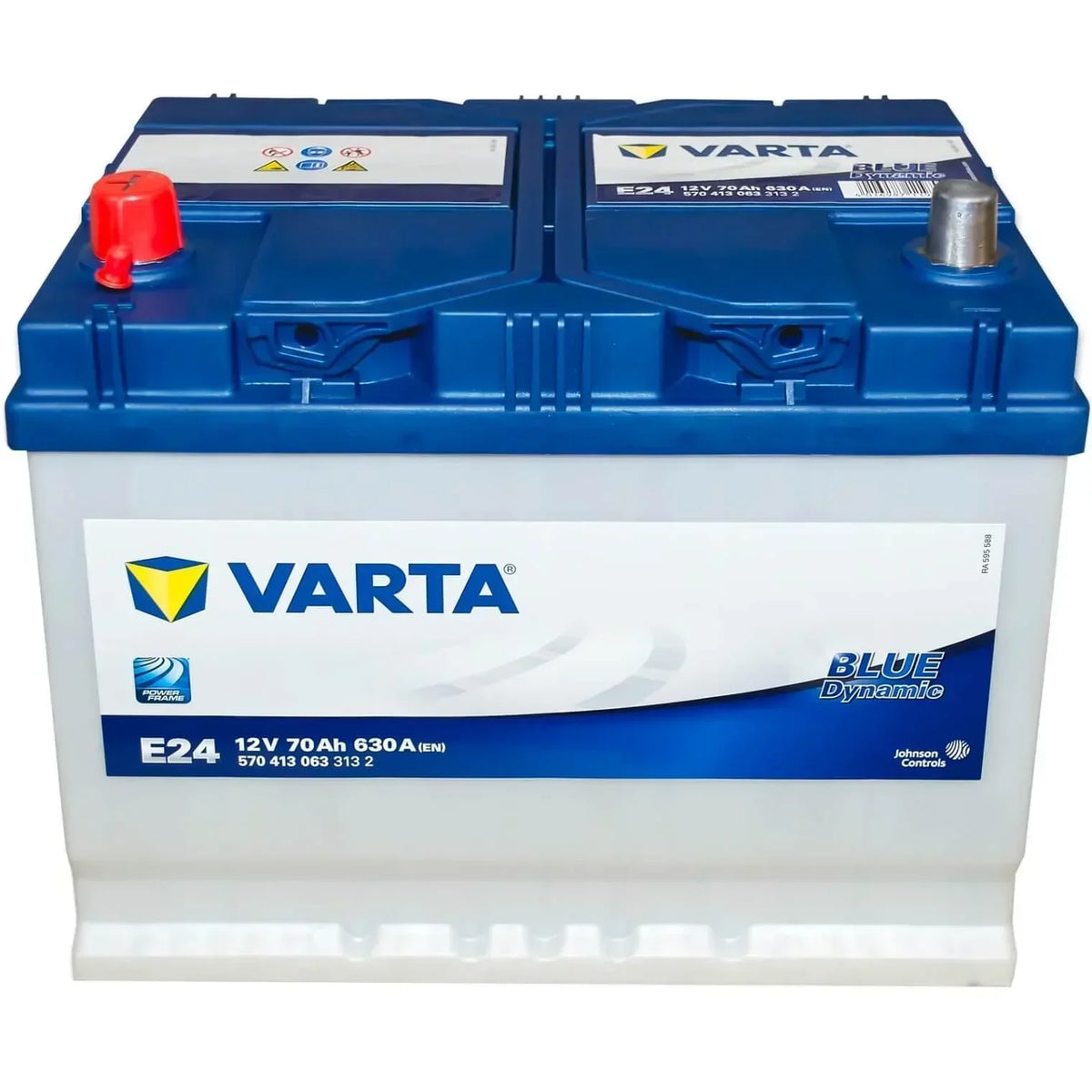 Autobatterie Varta Blue Dynamic E24 12V 70Ah 5704130633132 Front