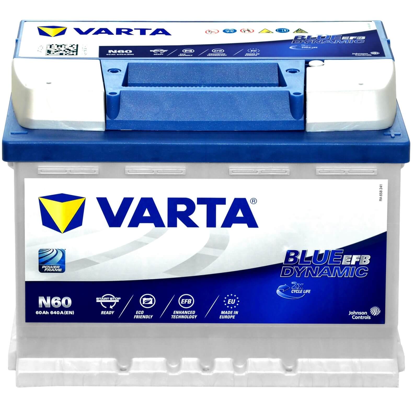VARTA N65 Blue Dynamic EFB 12V 65Ah 650A Autobatterie Start-Stop