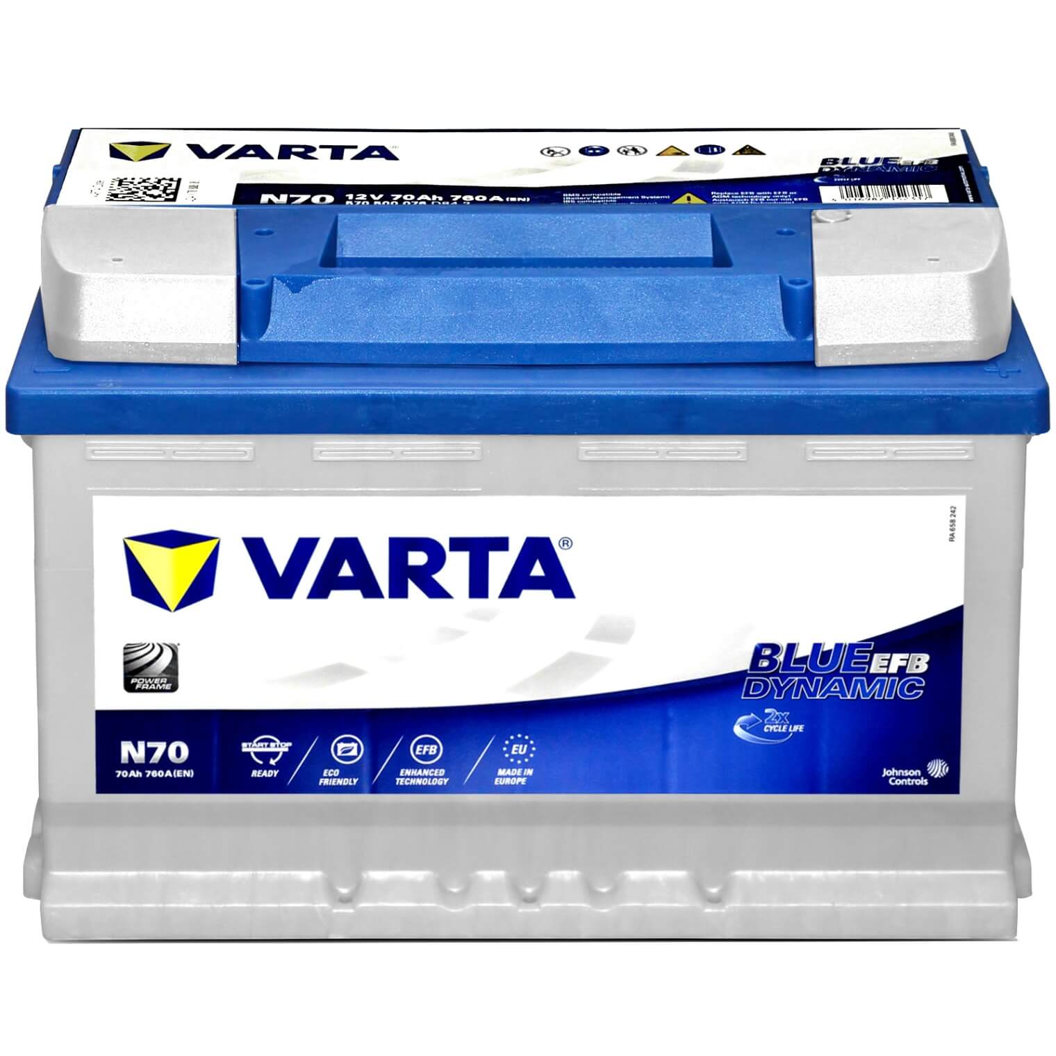 Varta Blue Dynamic EFB N70 12V 70Ah 760A 570 500 076 D842, € 149