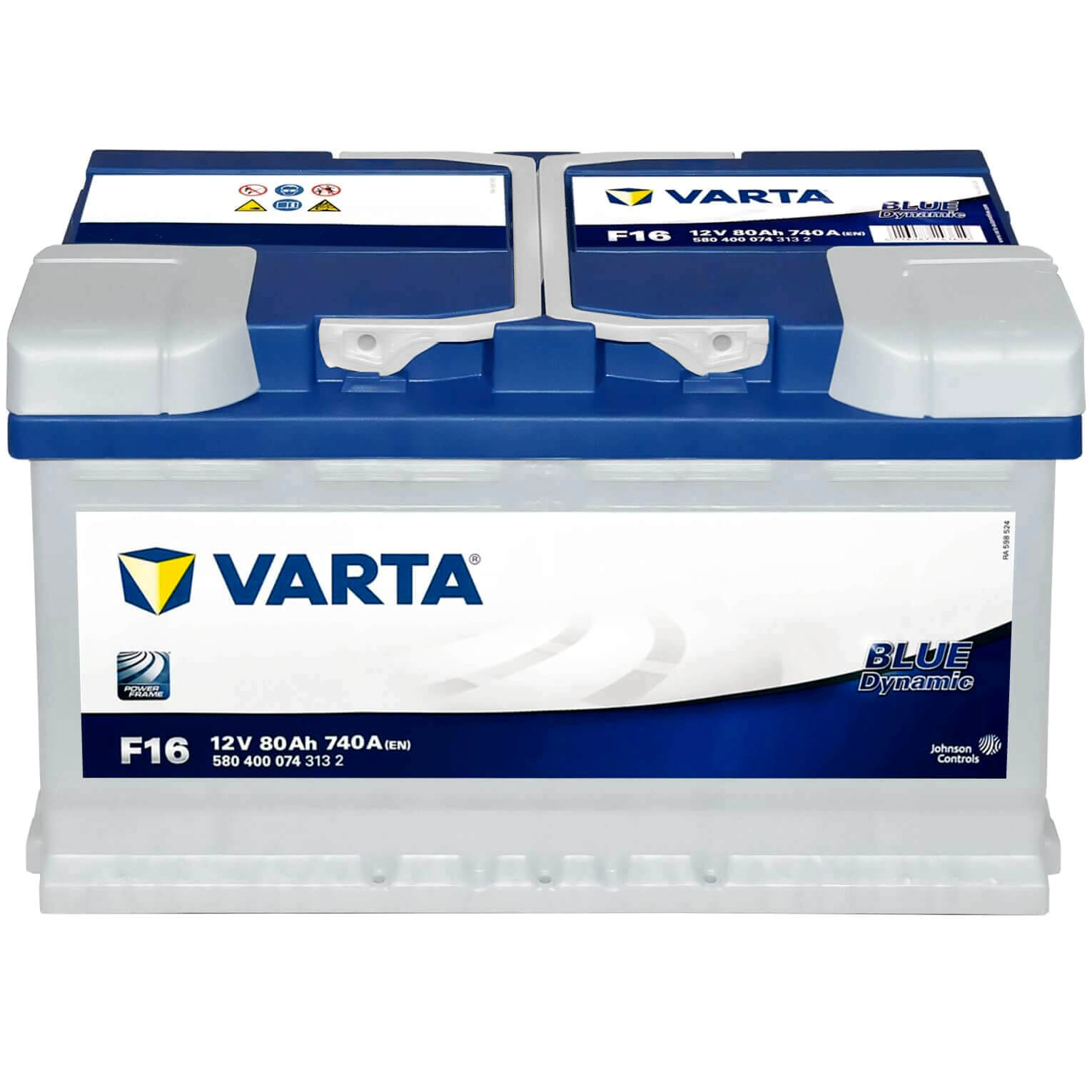 Varta F22 12 V 80Ah 730/(S) EFB Start Stop Battery ETN 580 500 073 :  : Auto e Moto