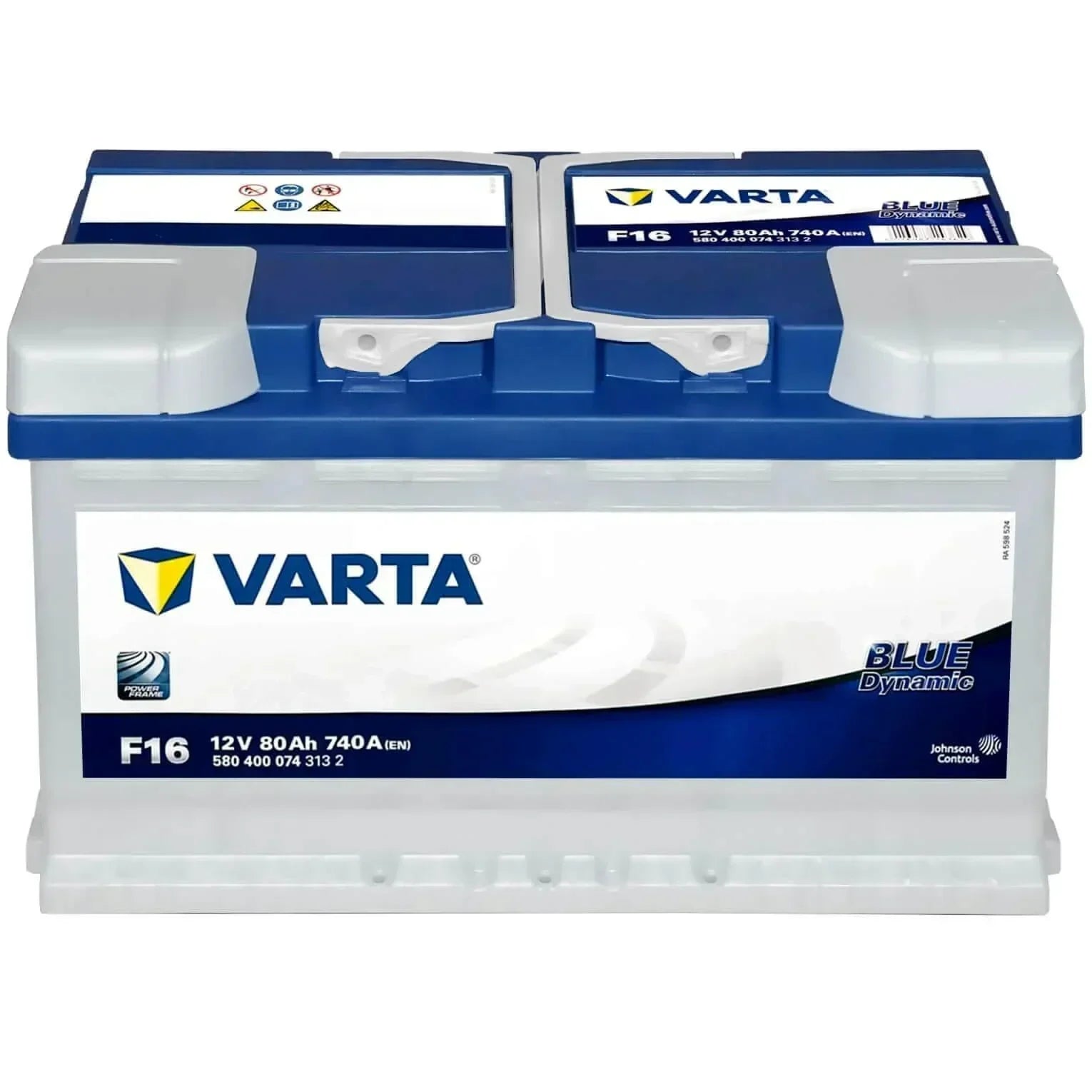 Autobatterie Varta Blue Dynamic F16 12V 80Ah 5804000743132 Front