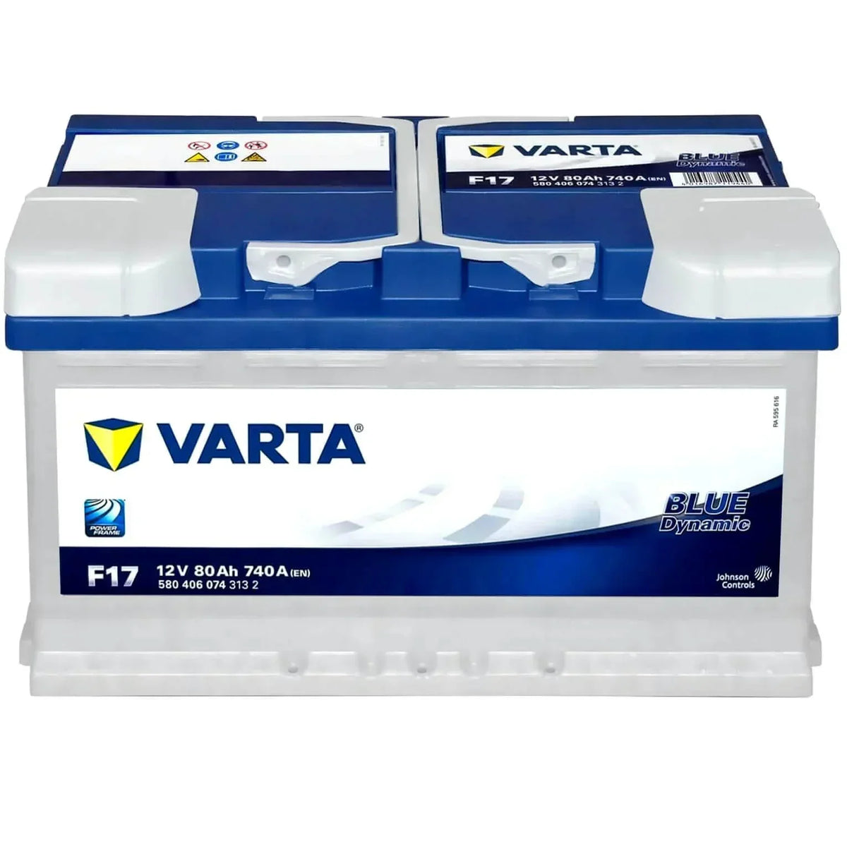 Autobatterie Varta Blue Dynamic F17 12V 80Ah 5804060743132 Front