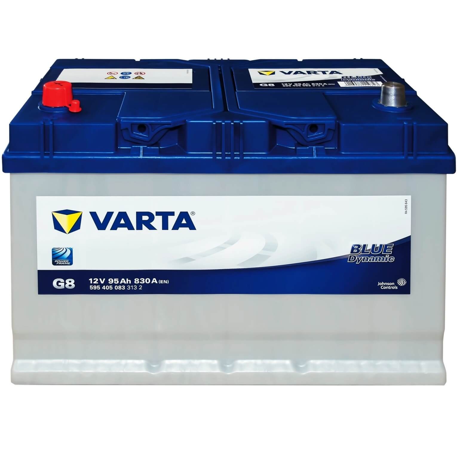 Varta Blue Dynamic G8 Battery. 95Ah - 830A(EN) 12V. Case D31