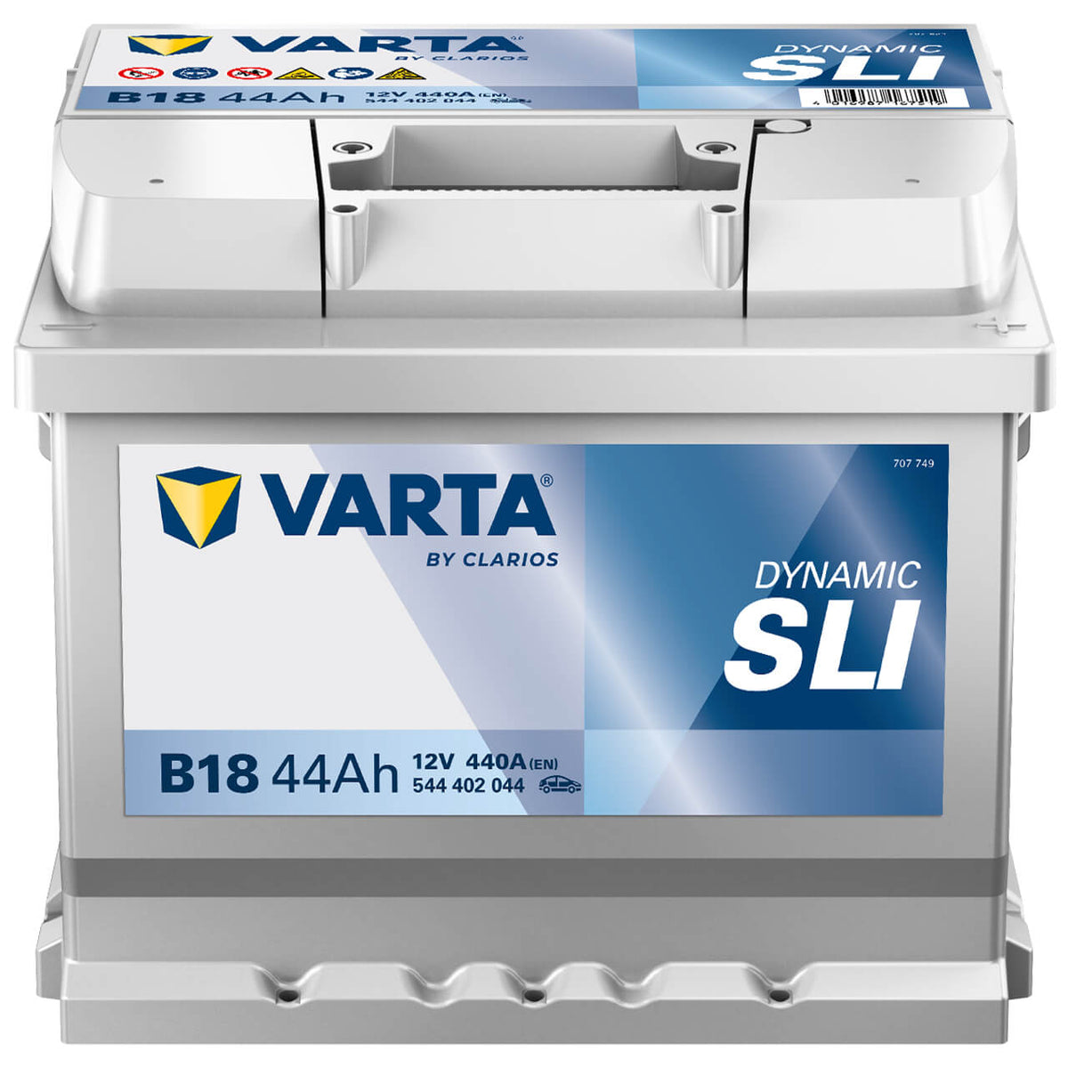 Autobatterie Varta Dynamic SLI B18 12V 44Ah 5444020443132 Front