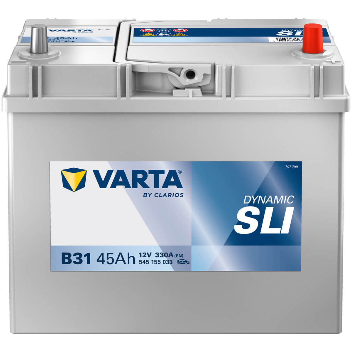 Autobatterie Varta Dynamic SLI B31 12V 45Ah 5451550333132 Front