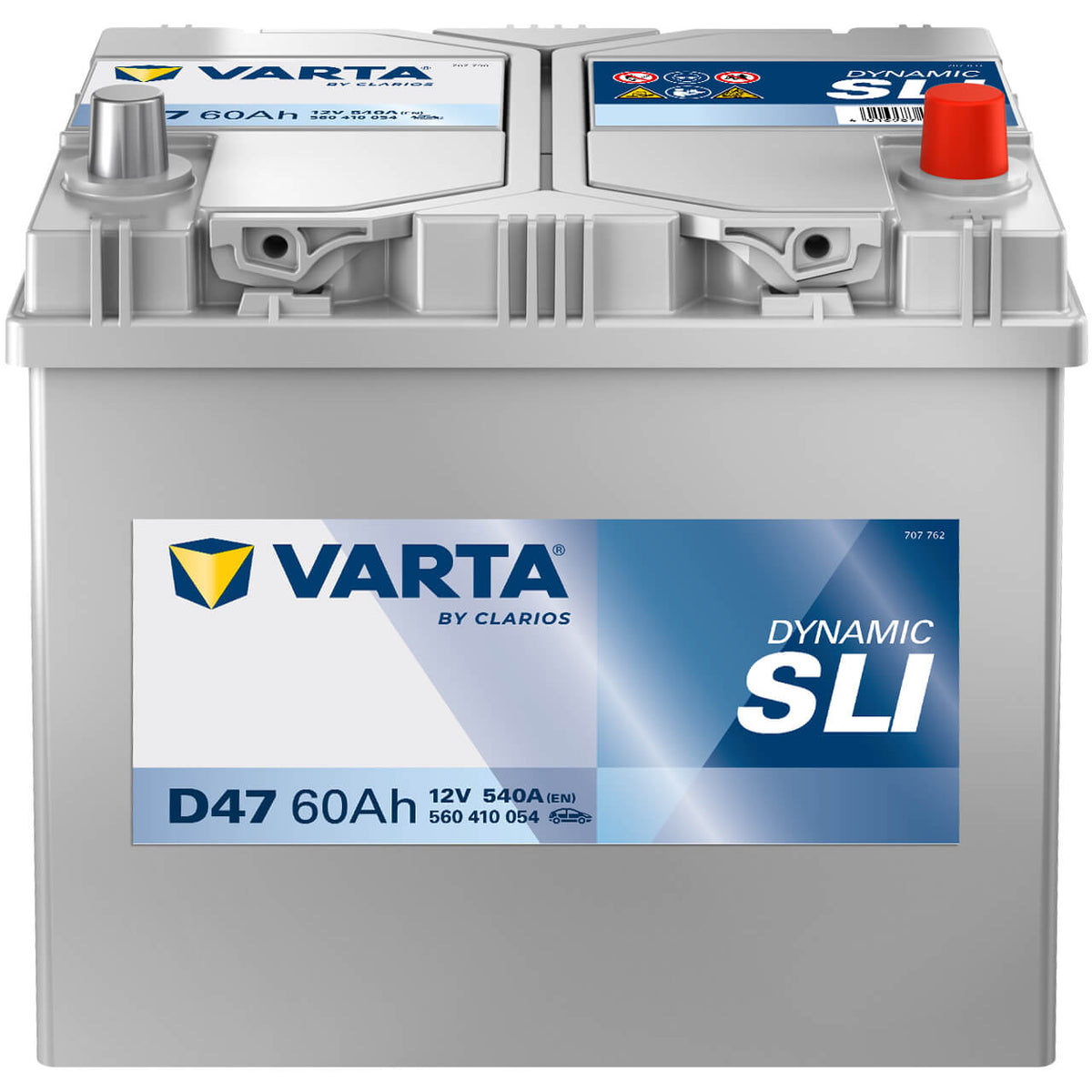 Autobatterie Varta Dynamic SLI D47 12V 60Ah 5604100543132 Front