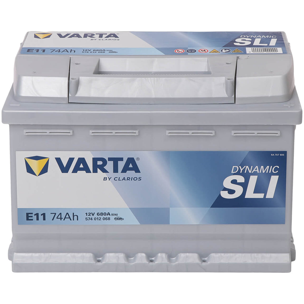 Autobatterie Varta Dynamic SLI E11 12V 74Ah 5740120683132 Front