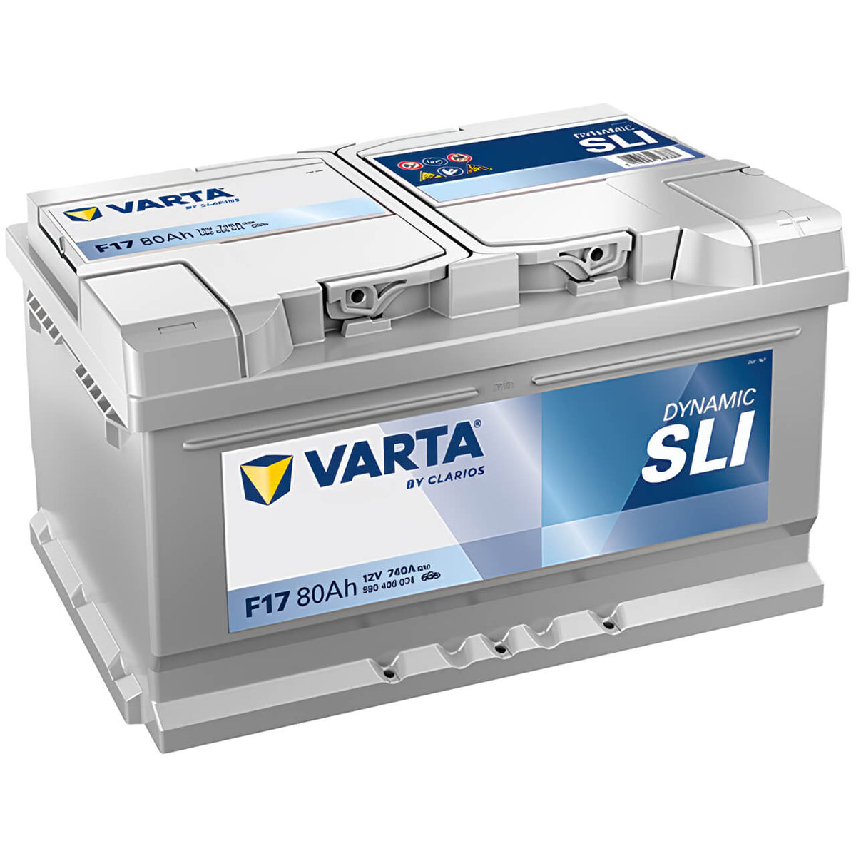 Autobatterie Varta Dynamic SLI F17 12V 80Ah 5804060743132 Seite links