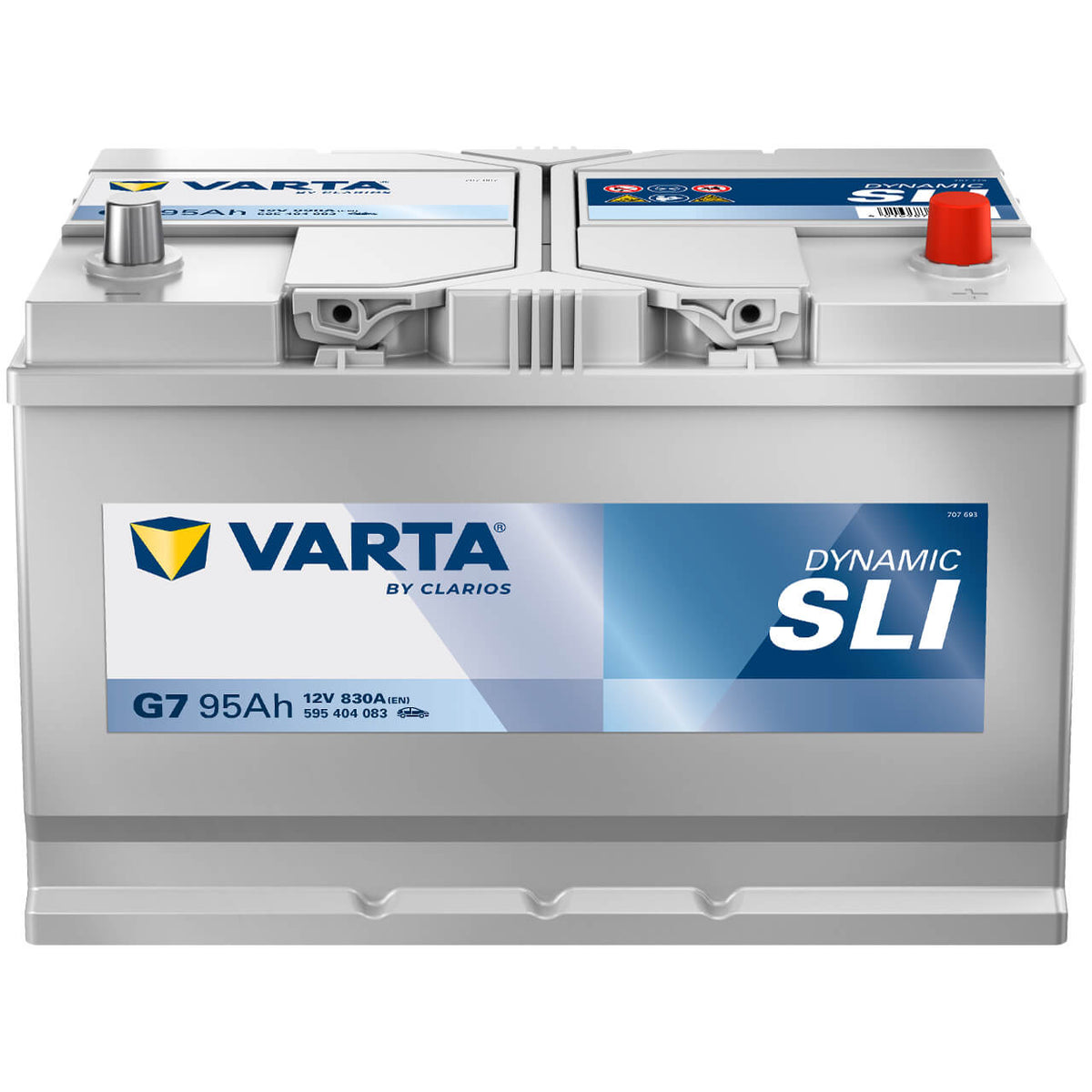 Autobatterie Varta Dynamic SLI G7 12V 95Ah 5954040833132 Front