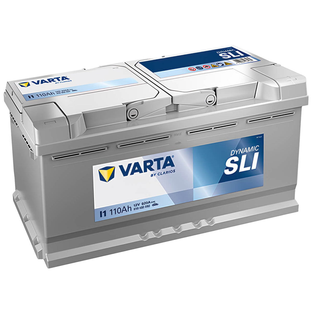 Autobatterie Varta Dynamic SLI I1 12V 110Ah 6104020923162 Seite links