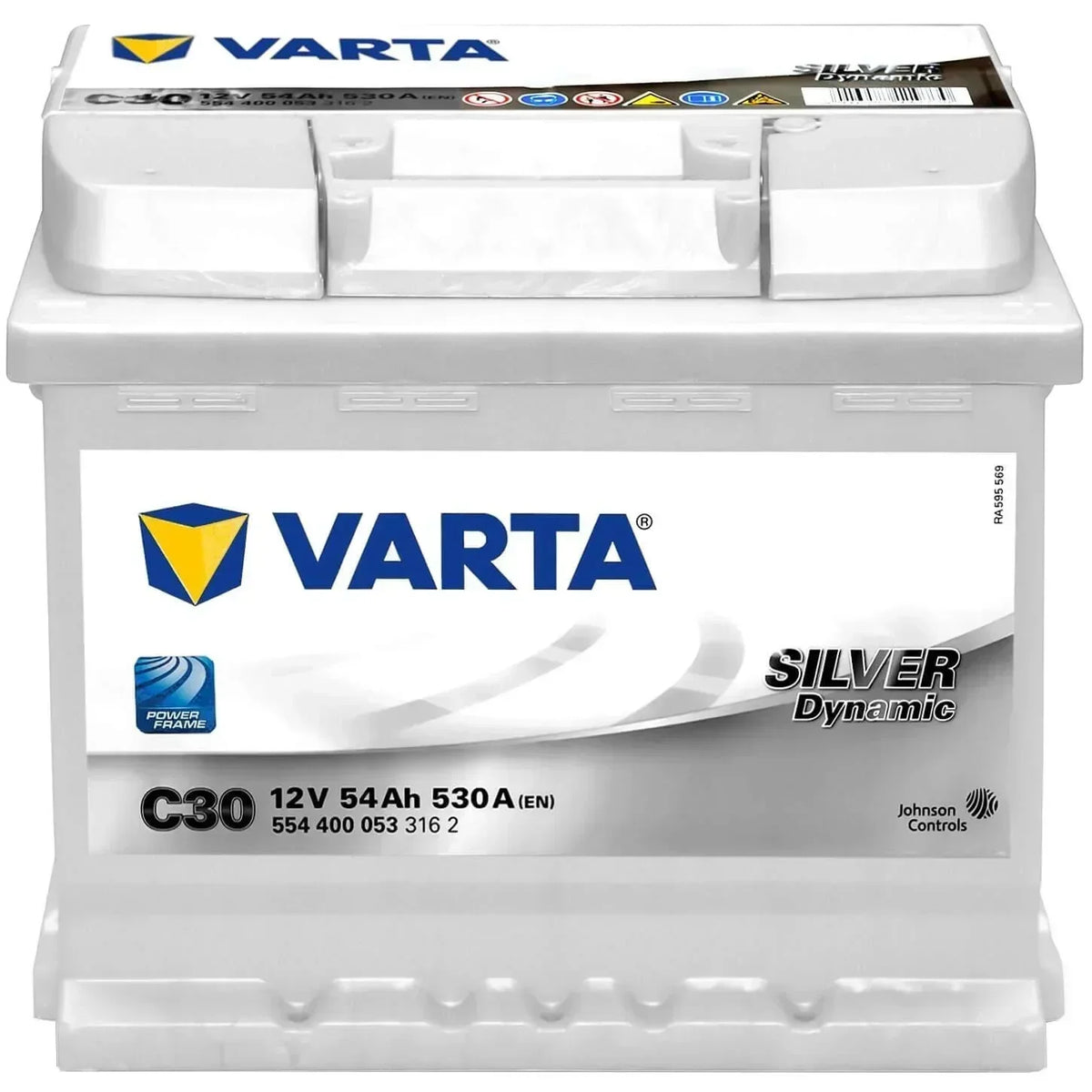 Autobatterie Varta Silver Dynamic C30 12V 54Ah 5544000533162 Front