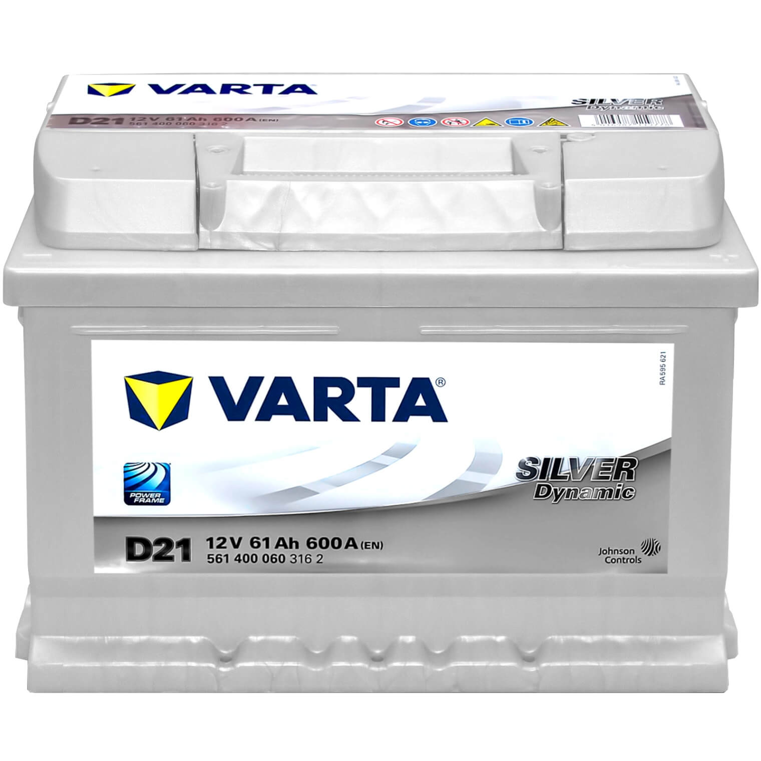 Varta D21 Silver Dynamic 12V 61Ah Batterie 561400060
