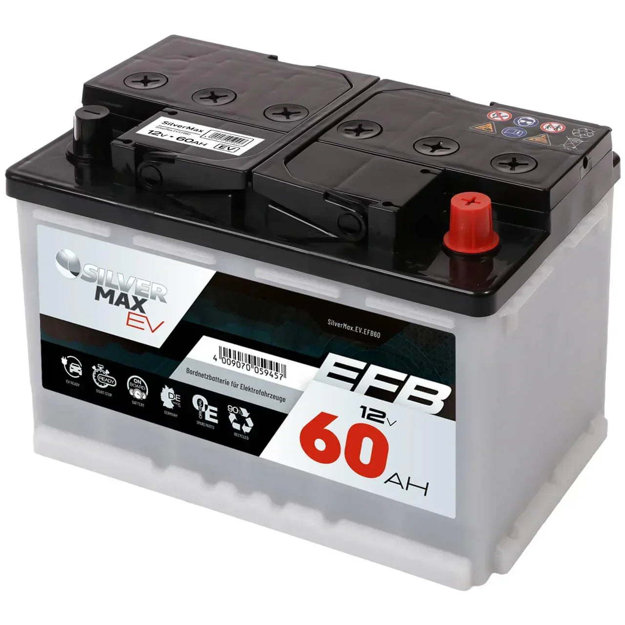 SilverMax EV EFB 12V 60Ah 640A/EN Bordnetzbatterie