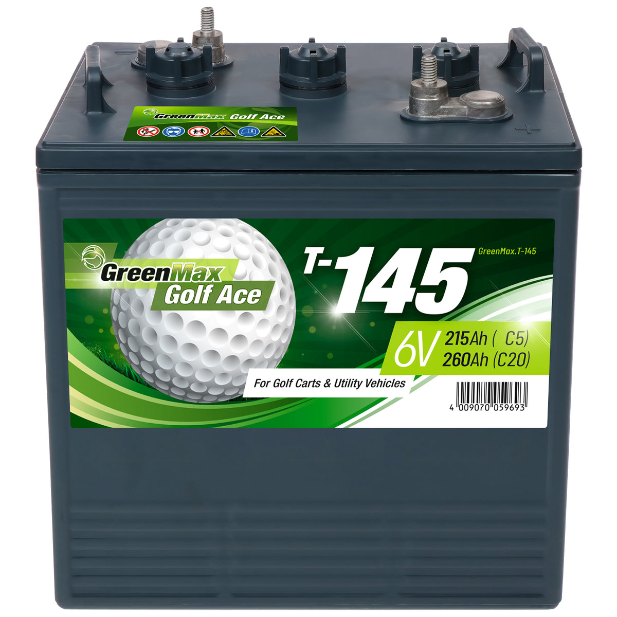 GreenMax Golf Ace T-145 (GC2) 6V 260Ah
