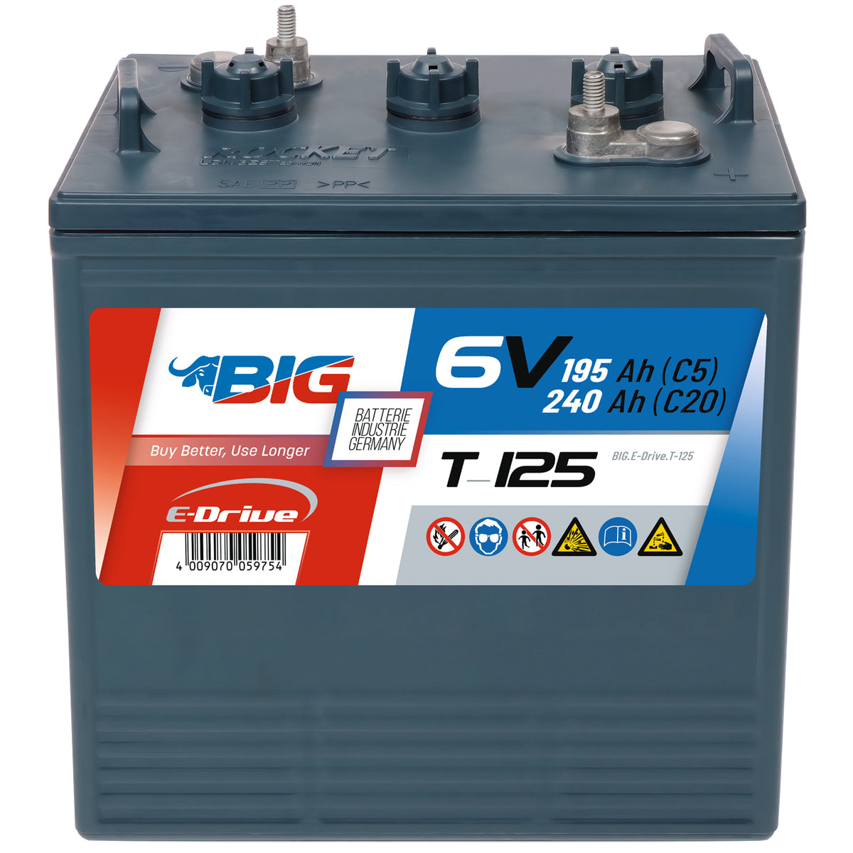 BIG E-Drive T-125 (GC2) 6V 240Ah