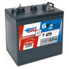 Traktionsbatterie für Reinigungsmaschinen Hebebuehnen Scherenlifte BIG E-Drive T-125 6V 240Ah Seite links