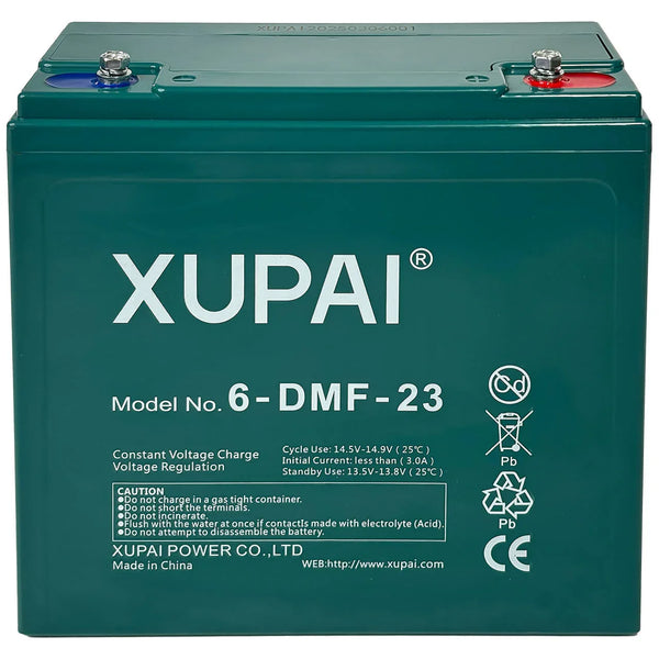 XUPAI 6-DMF-23 AGM 12V 12Ah C3 (3hr) ersetzt 6-DZF-20 Traktionsbatterie