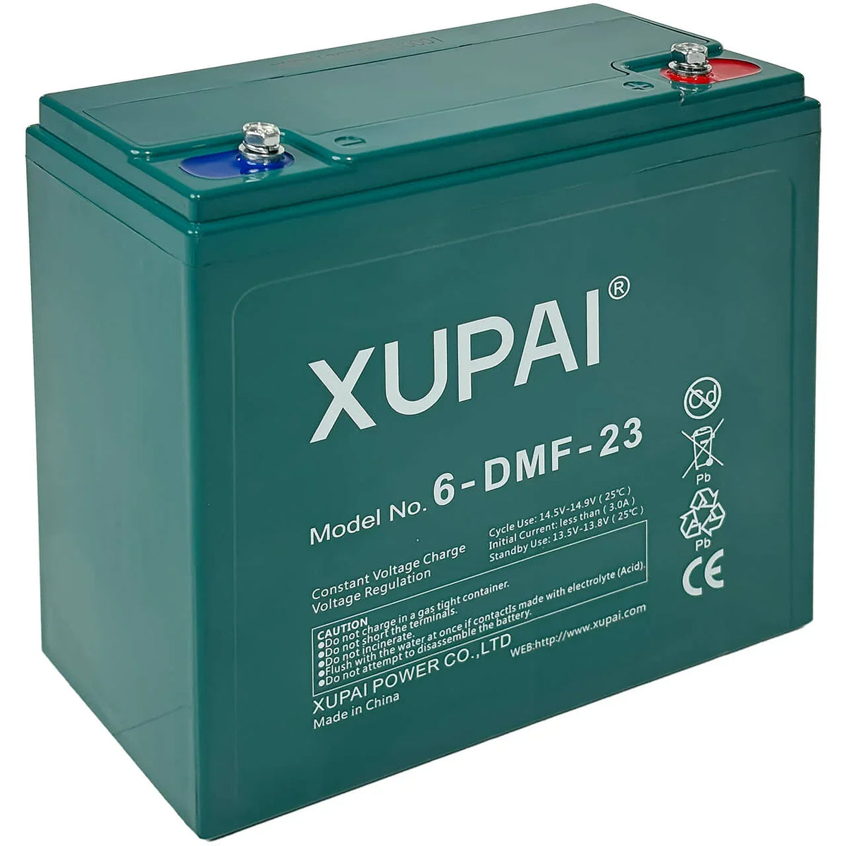 XUPAI 6-DMF-23 AGM 12V 12Ah C3 (3hr) ersetzt 6-DZF-20 Traktionsbatterie