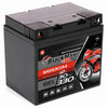 Motorradbatterie BlackMax Motorsport GEL 53034 12V 30Ah Seite links