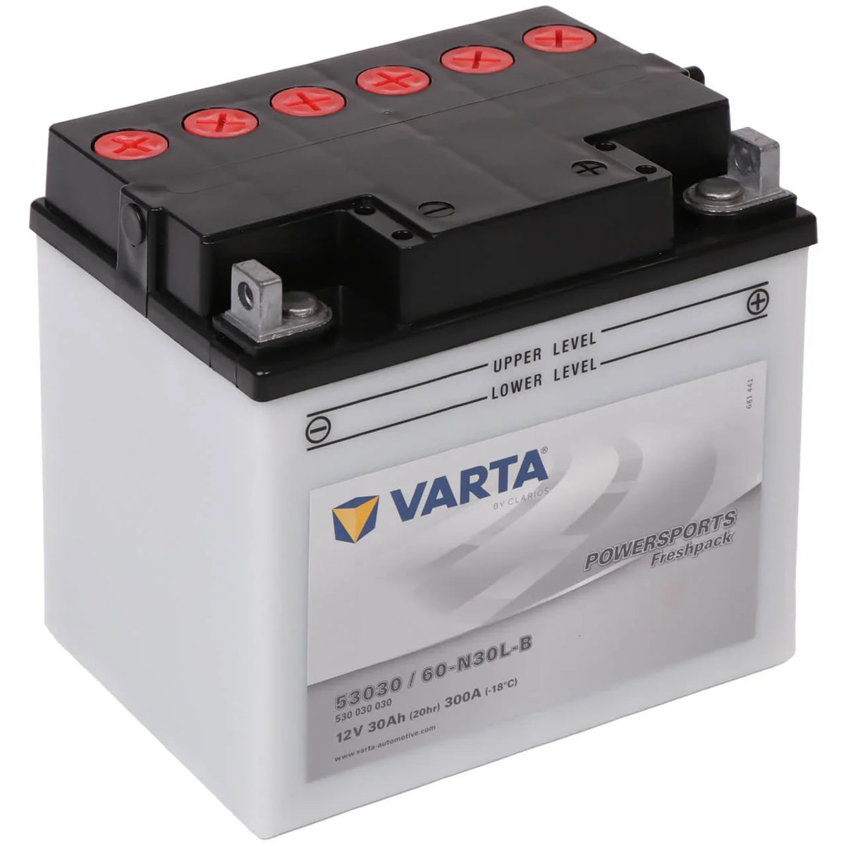 Varta Powersports 53030 12V 30Ah 300A Motorradbatterie